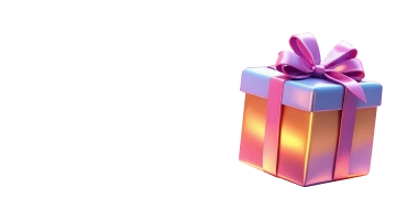 A gift box with a pink ribbon and bow, symbolizing the Birthday Bonus promotion at Irwin Web Casino, available for players celebrating their birthday.